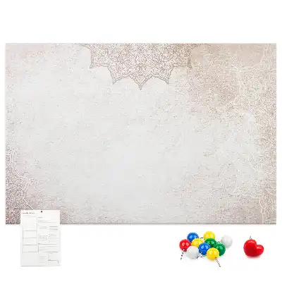 Cork memo board Decorative pattern