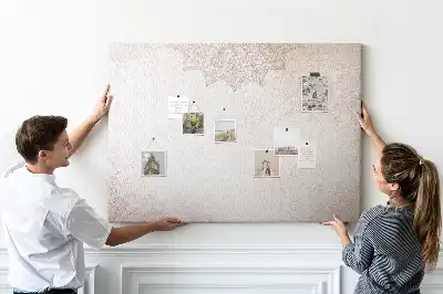 Cork memo board Decorative pattern
