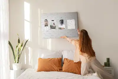Printed Cork Memo Board Wooden panels pattern