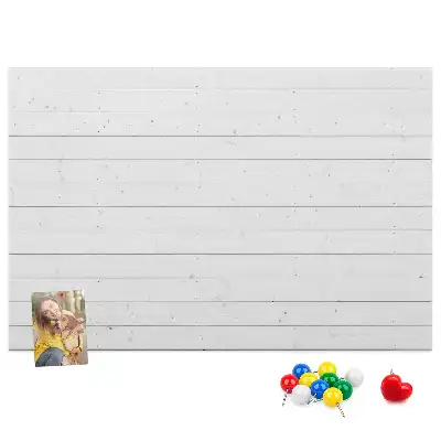 Printed Cork Memo Board with a Wooden Panels Pattern