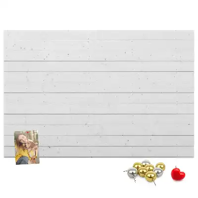 Printed Cork Memo Board with a Wooden Panels Pattern