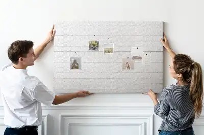 Printed Cork Memo Board Wooden panels pattern