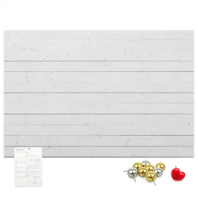 Printed Cork Memo Board with a Wooden Panels Pattern