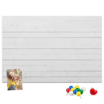 Printed Cork Memo Board with a Wooden Panels Pattern
