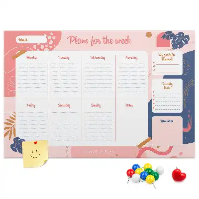 Cork memo board Weekly Planner