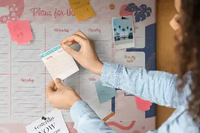 Cork memo board Weekly Planner