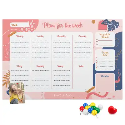 Cork memo board Weekly Planner
