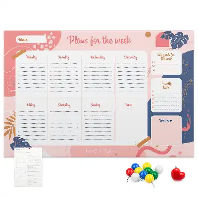 Cork memo board Weekly Planner