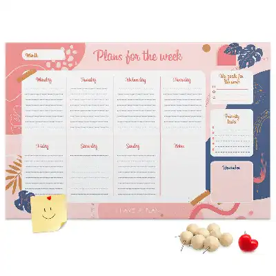 Cork memo board Weekly Planner