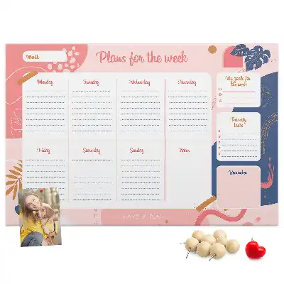 Cork memo board Weekly Planner