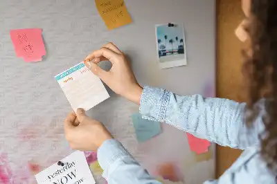 Printed Cork Board with Meadow Flowers Design