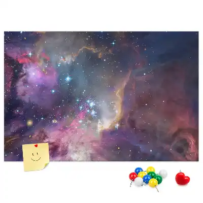 Galaxy World Printed Cork Board