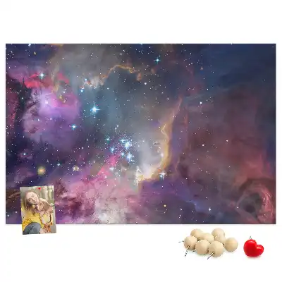 Printed Cork Board Galaxy world