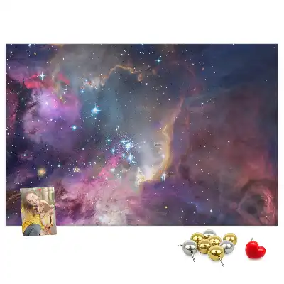 Printed Cork Board Galaxy world