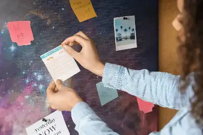 Printed Cork Board Galaxy world