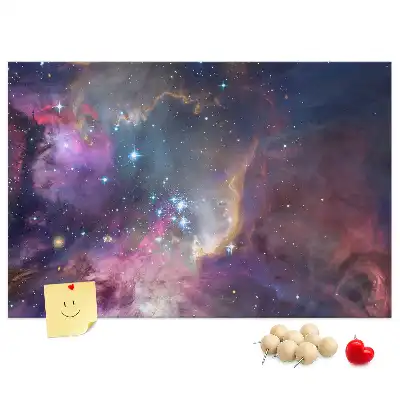Galaxy World Printed Cork Board