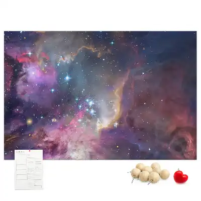 Printed Cork Board Galaxy world