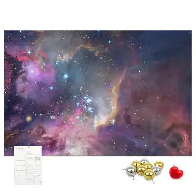 Printed Cork Board Galaxy world