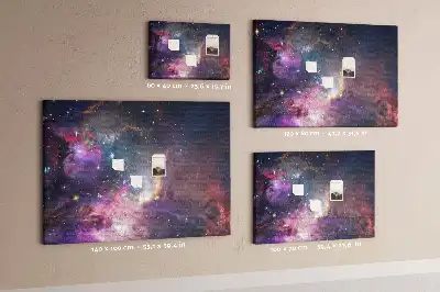 Printed Cork Board Galaxy world