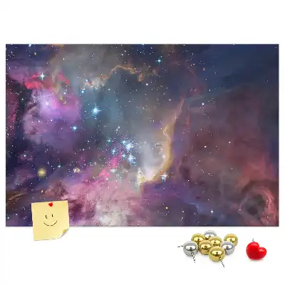 Printed Cork Board Galaxy world