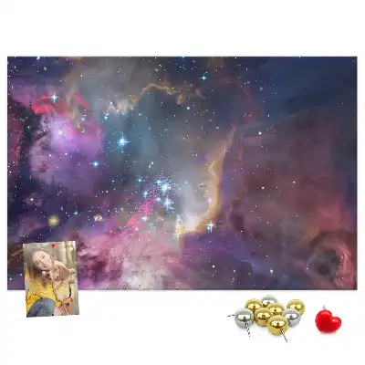Galaxy World Printed Cork Board