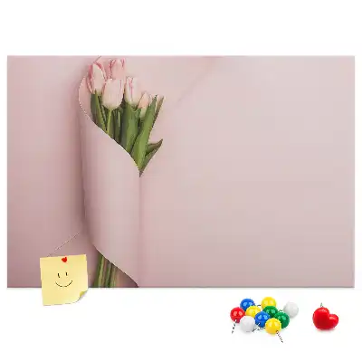 Flower Bouquet Printed Cork Memo Board