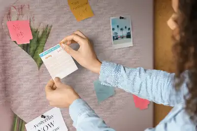 Flower Bouquet Printed Cork Memo Board