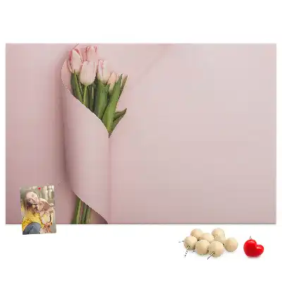 Flower Bouquet Printed Cork Memo Board