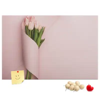 Flower Bouquet Printed Cork Memo Board