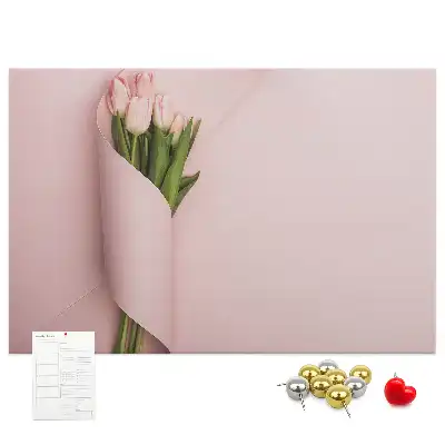 Flower Bouquet Printed Cork Memo Board