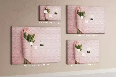 Flower Bouquet Printed Cork Memo Board