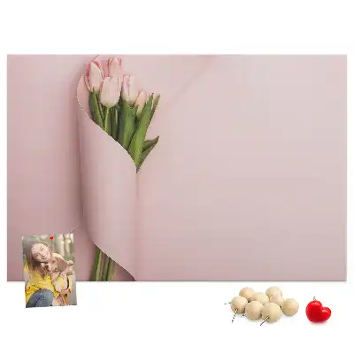 Flower Bouquet Printed Cork Memo Board