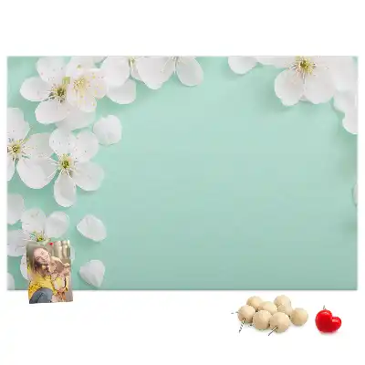 Blooming Daisies Printed Cork Board