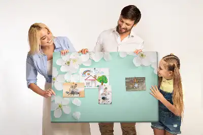 Blooming Daisies Printed Cork Board