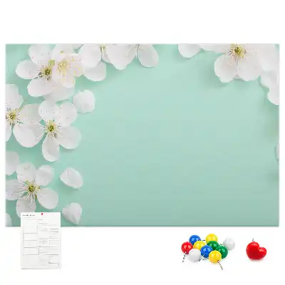 Printed Cork Board Blooming daisies