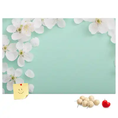 Printed Cork Board Blooming daisies