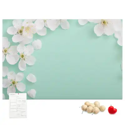 Printed Cork Board Blooming daisies