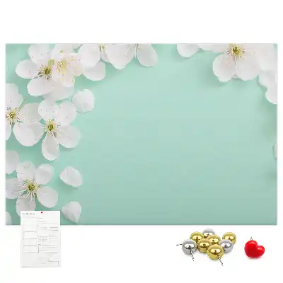 Blooming Daisies Printed Cork Board