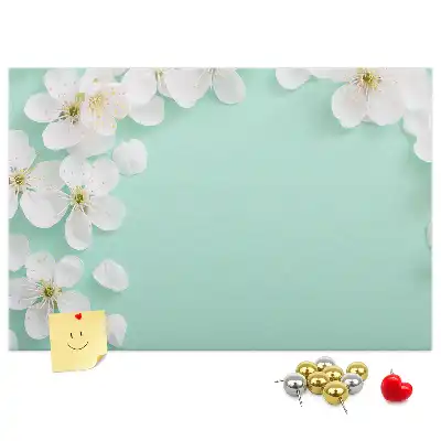 Printed Cork Board Blooming daisies