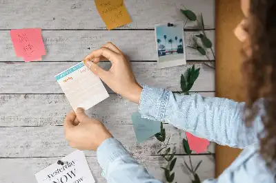Printed Cork Memo Board with Wooden Frame