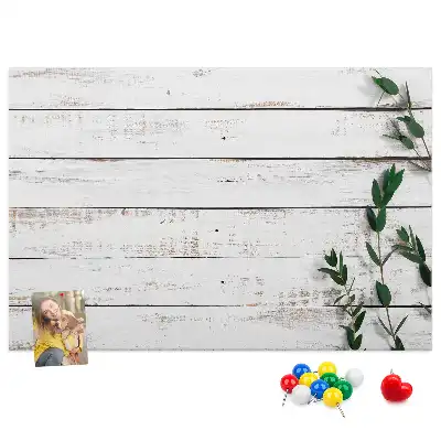 Printed Cork Memo Board with Wooden Frame