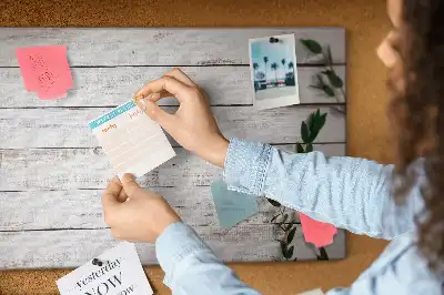 Printed Cork Memo Board Wooden boards