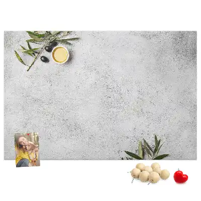 Minimalist Olive Printed Cork Memo Board