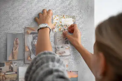 Minimalist Olive Printed Cork Memo Board