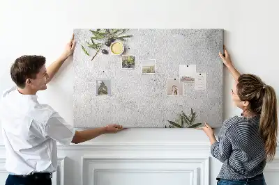 Minimalist Olive Printed Cork Memo Board