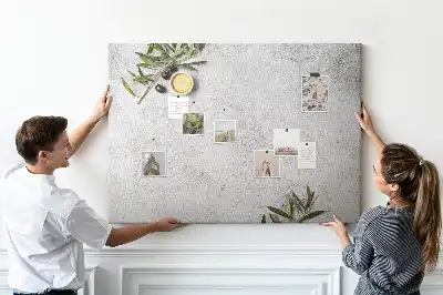 Minimalist Olive Printed Cork Memo Board