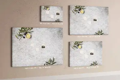 Minimalist Olive Printed Cork Memo Board