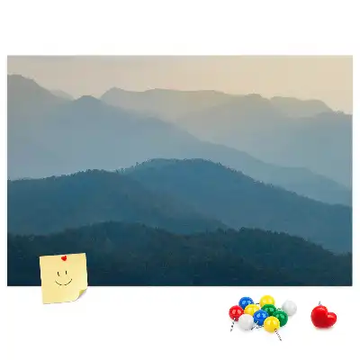 Printed Cork Board Landscape abstraction