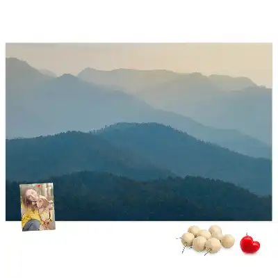 Printed Cork Board Landscape abstraction