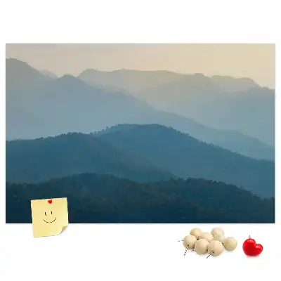 Printed Cork Board Landscape abstraction